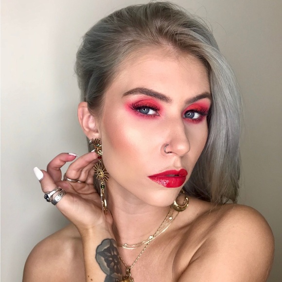 Nature Hand & Moon Statement Earrings - Ornate Dangles *Halloween Special* - Picture 6 of 13